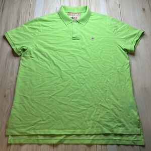 Ralph Lauren Polo Jeans Co Green Weathered Pique Polo Shirt Mens Size 2XL